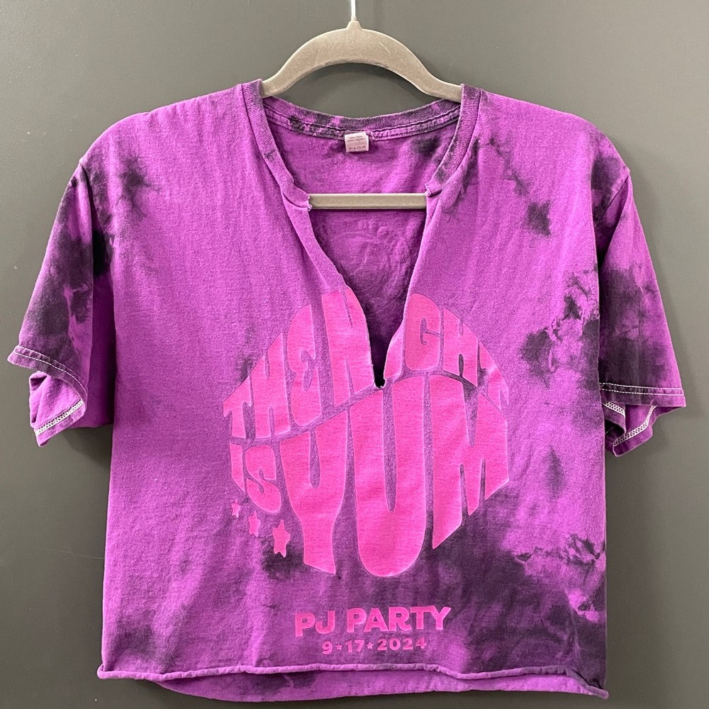Purple Tie-Dye Insomnia Cookies T-Shirt Medium